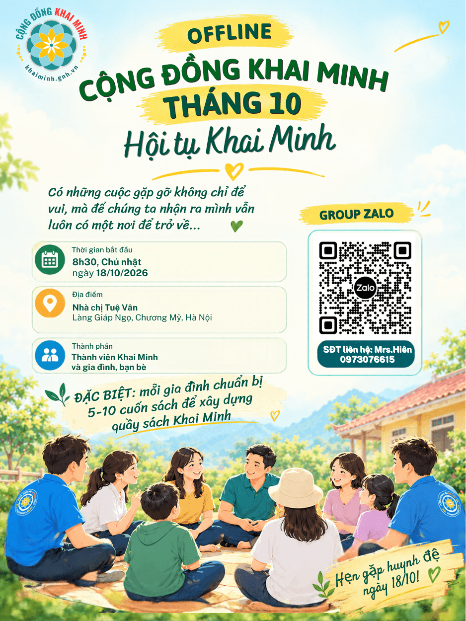 🌿 OFFLINE CỘNG ĐỒNG KHAI MINH THÁNG 10 - HỘI TỤ KHAI MINH 
