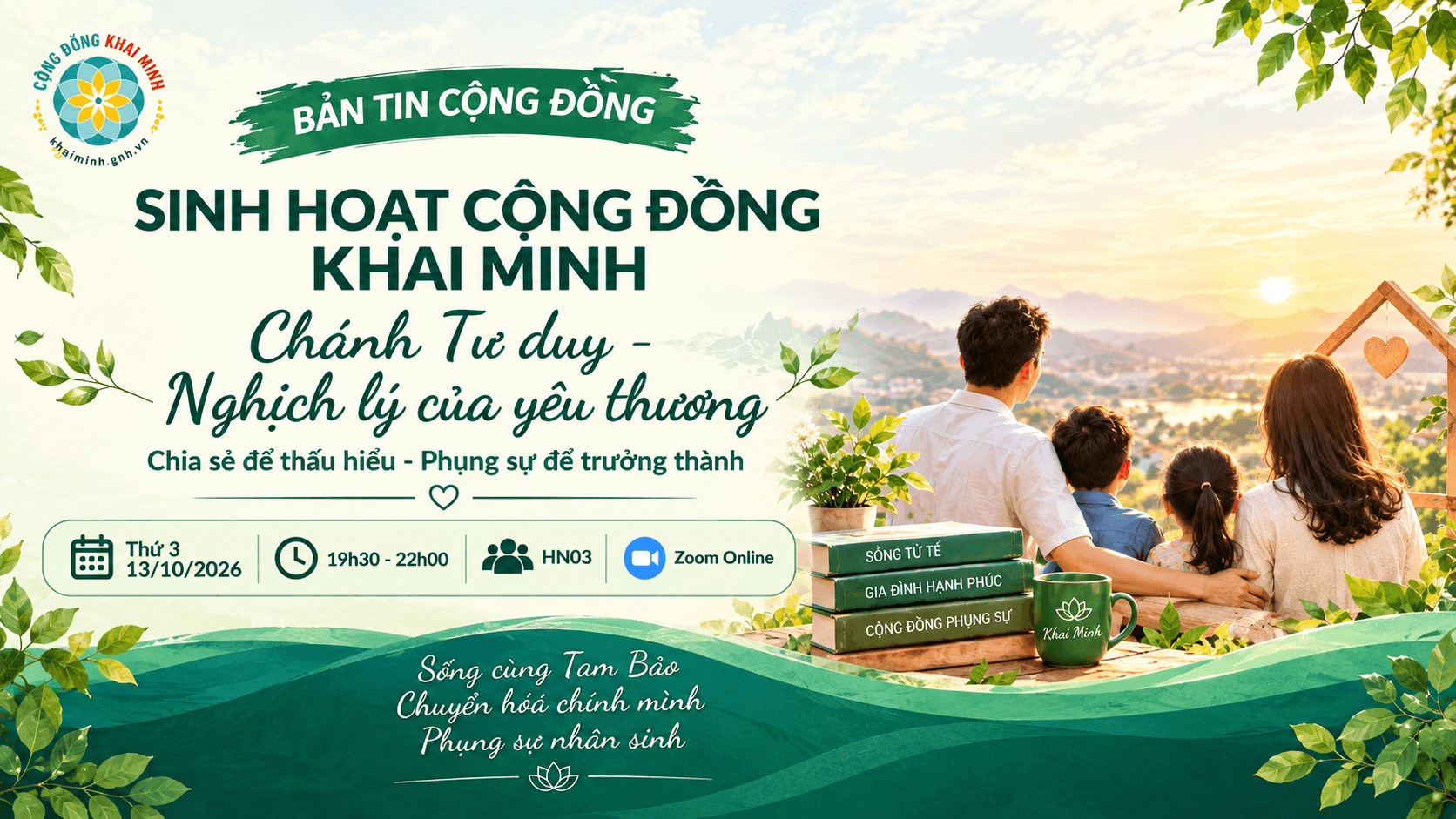 CHIA SẺ ĐỂ THẤU HIỂU, PHỤNG SỰ ĐỂ TRƯỞNG THÀNH