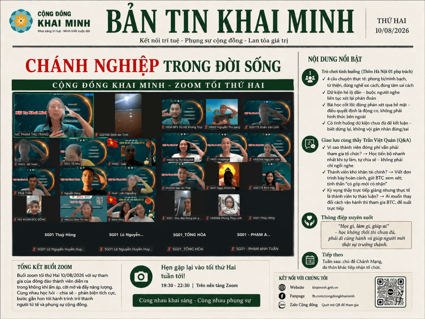 Bản tin Khai Minh| Chánh Nghiệp trong Đời Sống: Một Câu Chuyện, Nhiều Góc Nhìn